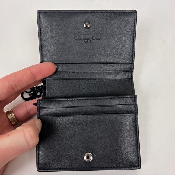 Christian Dior Toile De Jouy Tropical Printed Leather Snap Wallet - Picture 5 of 8